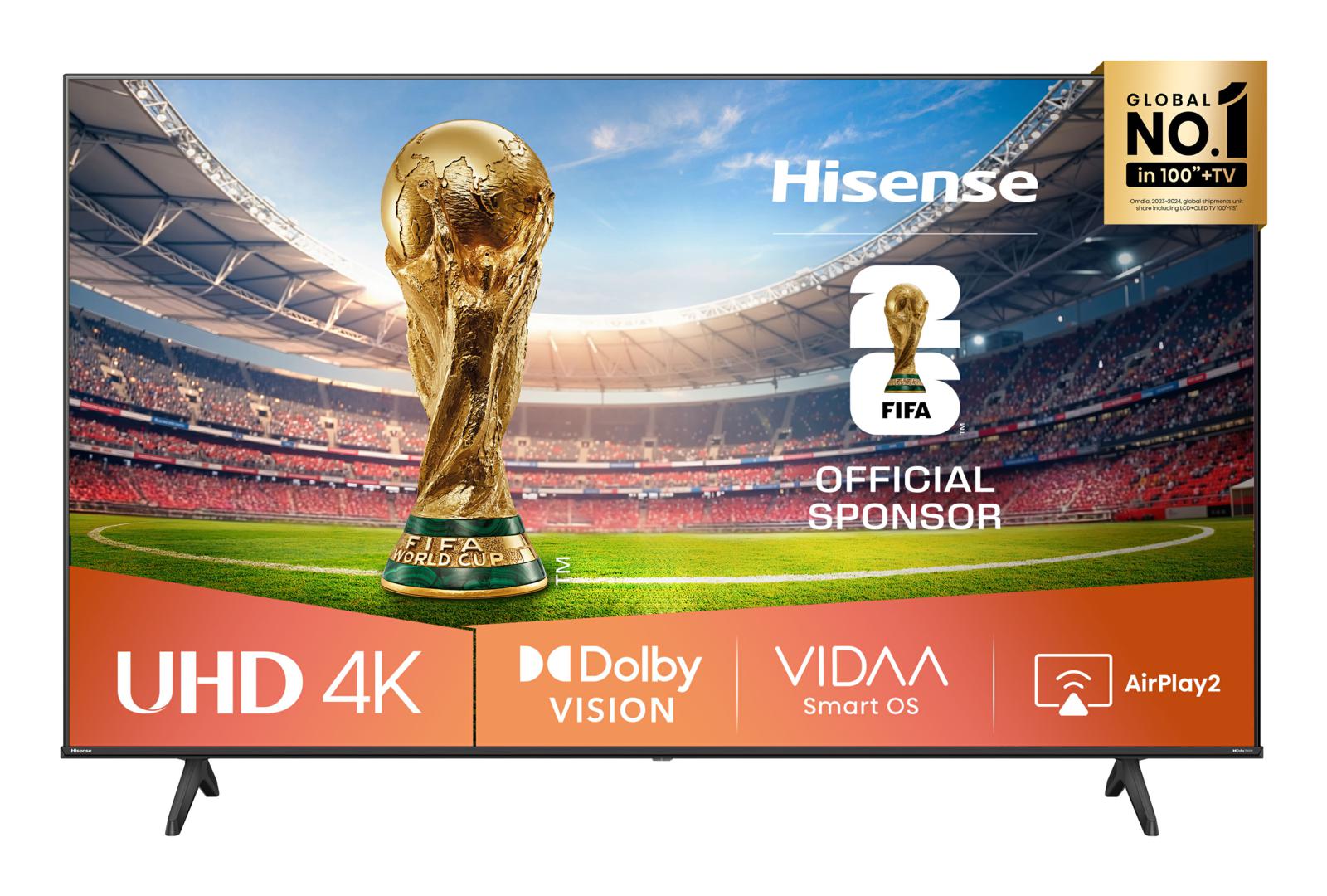 Hisense tv 65" 65A6Q Led con retroilluminazione Direct  ultra hd smart tv 4k dvb t2/s2 wifi bluetooth