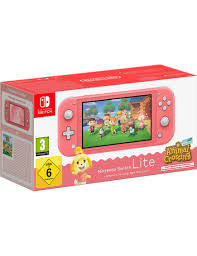 Nintendo Switch lite + Animal crossing Pink