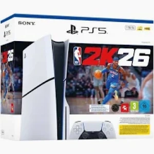 Sony PS5 Console slim  1TB  disc Edition + FC 26  White
