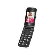 Trevi Flex Plus 55 Senior Phone Display 2.4" Slot Micro SD Bluetooth con Tasti Grandi + SOS Fotocamera Black
