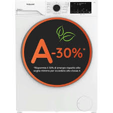 Hotpoint lavatrice 10kg HB 103 classe A -30% Motore Inverter vapore 1400 giri  Display digitale XL