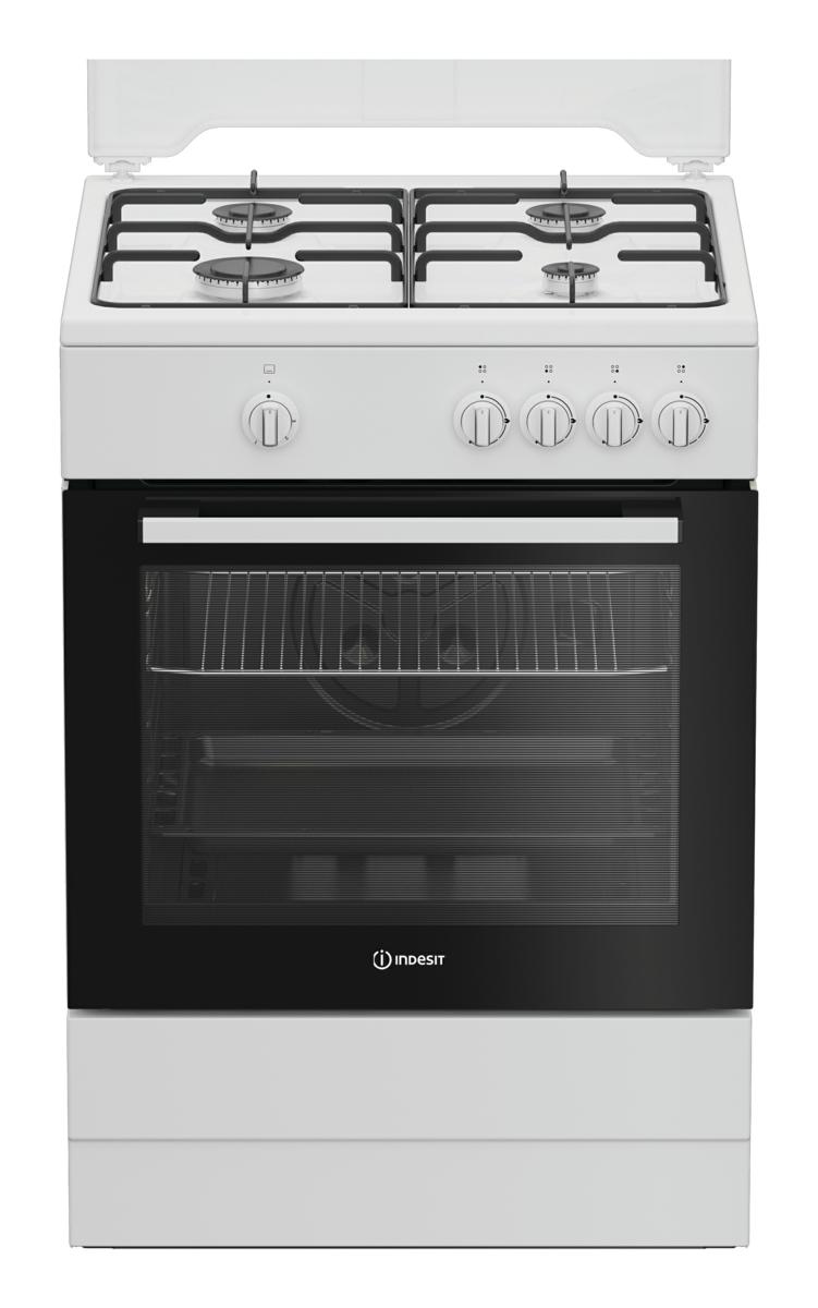 Indesit I6GGKMW Cucina Gas 4 bruciatori forno gas 60x60 Bianco