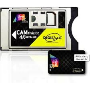 Digiquest Cam Tivùsat 4K Ultra HD + Scheda Tivùsat