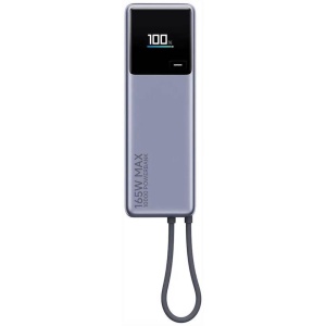 Xiaomi Powerbank 165w 10000mAh Cavo Integrato Usb-C Grigio
